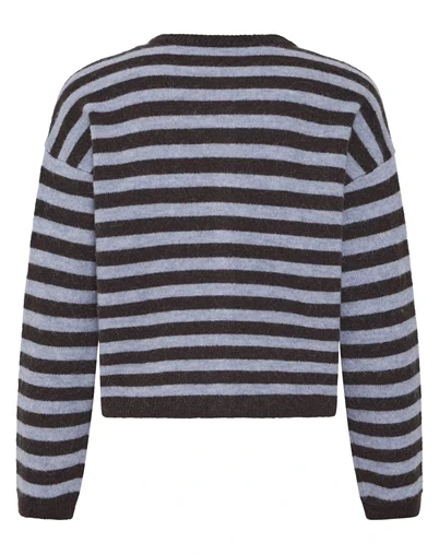 Fransa - FRIdaa Cardigan 1 - Hot Fudge Stripe